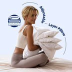 Adjustable Layer Pillow - Blend of Softness & Support