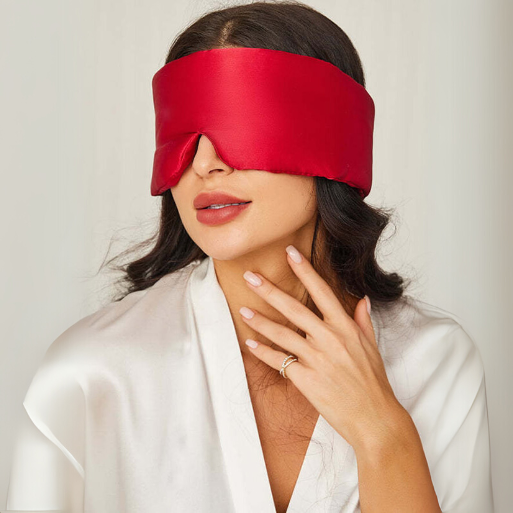 Luxurious Wide Padded Silk Sleeping Eye Mask