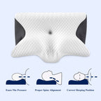 Butterfly Memory Foam Cervical Pillow For Neck & Shoulder - Buy 1 Get 1 Free