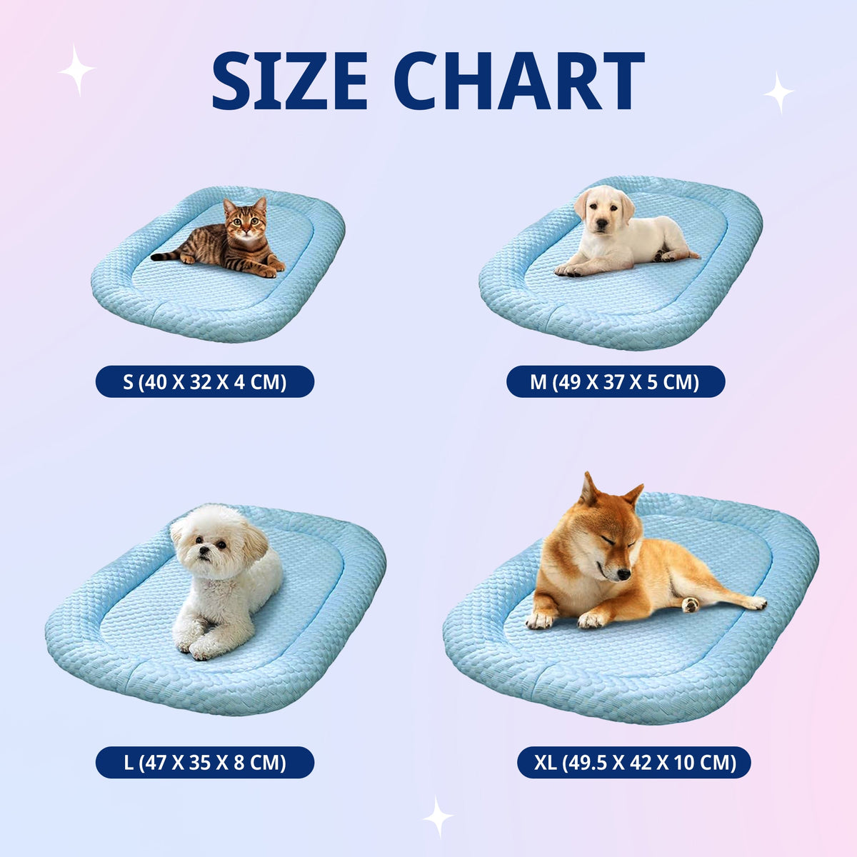 Ice-Silk Cooling Pet Bed