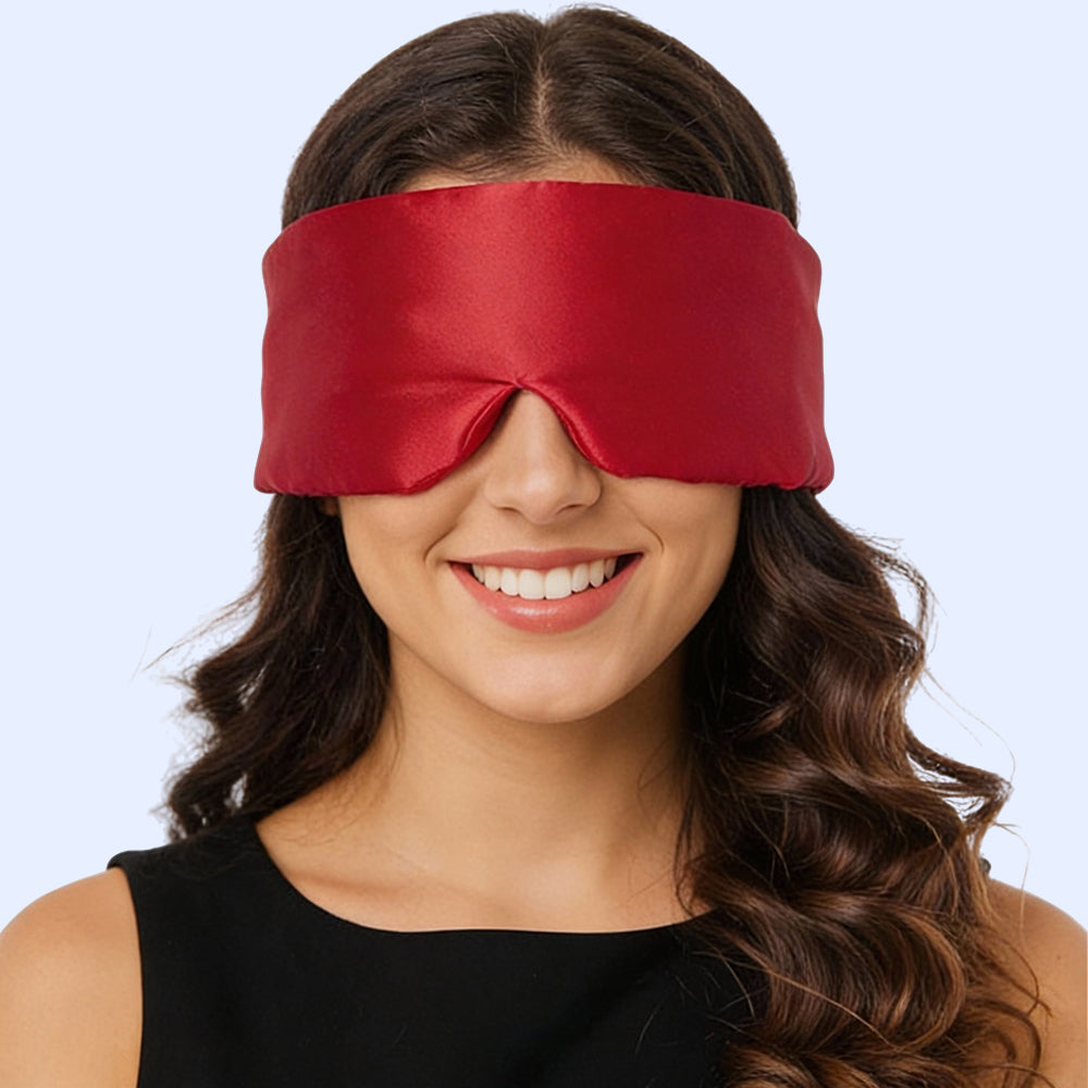 Luxurious Wide Padded Silk Sleeping Eye Mask