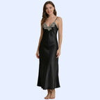 Silk Flowy Nightgown - Nightwear & Dress
