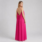Crimson Nights Maxi Dress