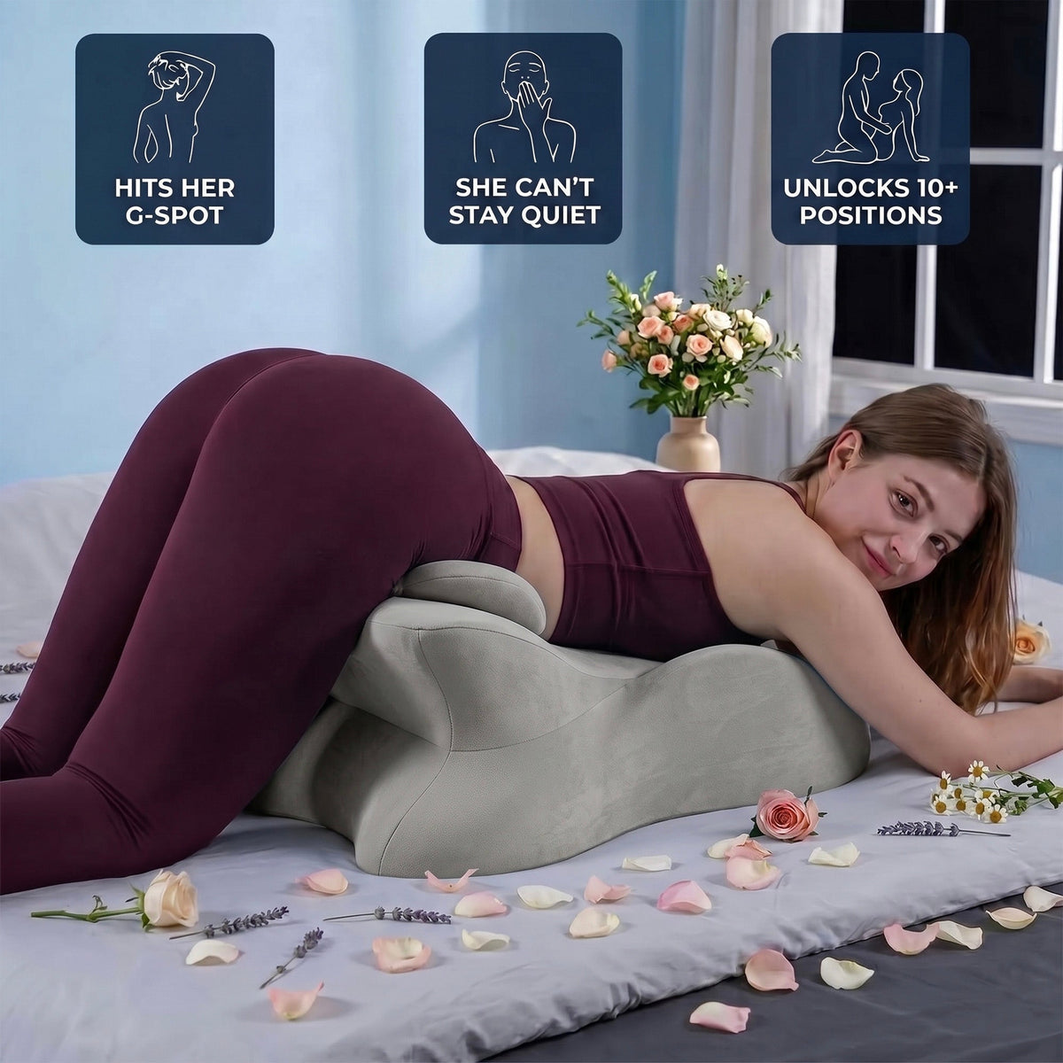 Deep Stroke Pillow for Couples