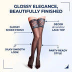 Aurora Shine Thigh High Stockings